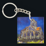 Llavero Vincent van Gogh - La Iglesia de Auvers<br><div class="desc">Iglesia de Auvers / l'Eglise à Auvers-sur-oise por Vincent Van Gogh en 1890</div>