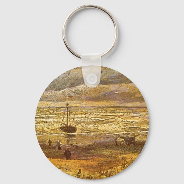 Llavero Vincent van Gogh - Mar en Scheveningen (Anverso)