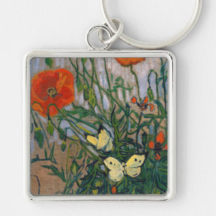 Llavero Vincent van Gogh - Mariposas y Amapolas