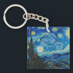 Llavero Vincent van Gogh, Noche Starry<br><div class="desc">Noche estrellada,  famosa pintura de Vincent van Gogh</div>