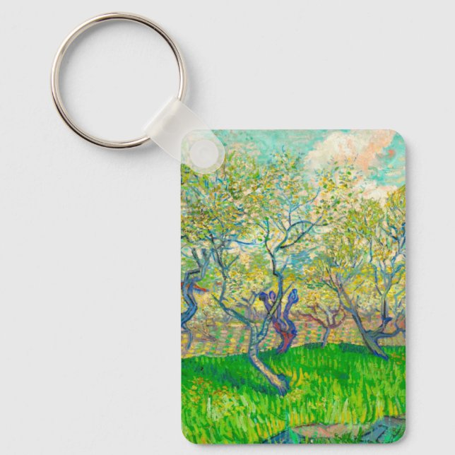 Llavero Vincent van Gogh Orchard en Blossom (Anverso)