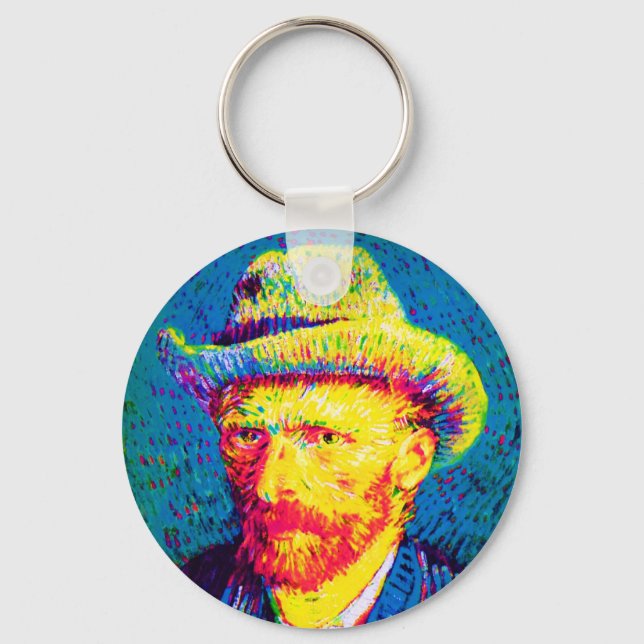 Llavero Vincent Van Gogh - Pop Art Self Portrait With Hat (Anverso)