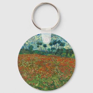 Llavero Vincent Van Gogh Poppy Field Floral Vintage Art