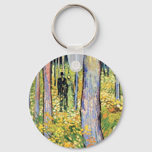 Llavero Vincent Van Gogh - Sotobosque con dos figuras (Anverso)