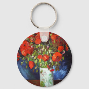 Llavero Vincent Van Gogh Vase con el Bella Artes Red Poppi