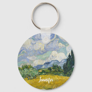 Llavero Vincent Van Gogh Wheat Field con el Personalizado 