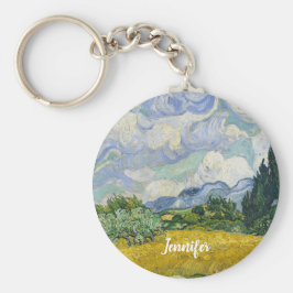 Llavero Vincent Van Gogh Wheat Field con el Personalizado 