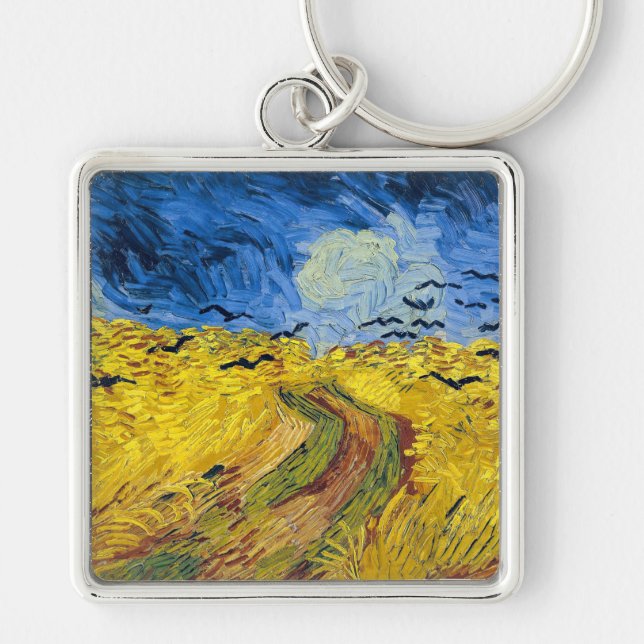Llavero Vincent van Gogh - Wheatfield con cuervos (Frente)