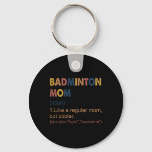 Llavero Viñeta Badminton Mamá Definición Badminton Mamá Pa