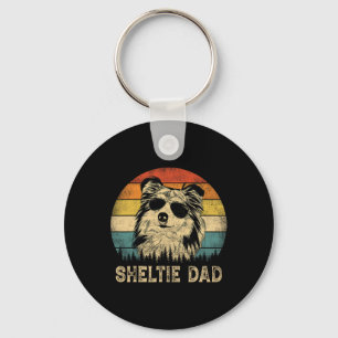 Llavero Viñeta Sheltie Papá Perros ama al padre y#; s Day 