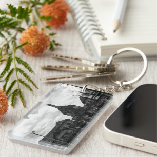 Llavero Viñeta Tailandia Bangkok Wat Phra Kaew Turistas Bu