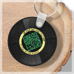 Llavero Vinilo | DJ musical | Código QR<br><div class="desc">Presentamos nuestra cadena de claves QR Code de vinilo de personalizable estilo LP - el accesorio perfecto para el profesional de la música! Este llavero cuenta con un elegante disco LP de vinilo en amarillo y verde, junto con un código QR que puede vincularse a su propia música. Con nuestra...</div>