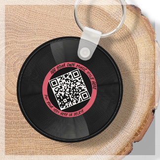 Llavero Vinilo | DJ musical | Código QR