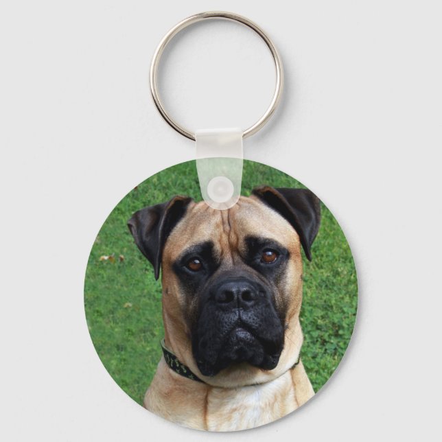 Llavero Vinnie The Bullmastiff Keychain (Anverso)