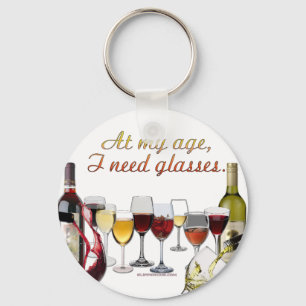 Llavero Vino de uvas fermentadas de SlipperyJoe's Glasses 
