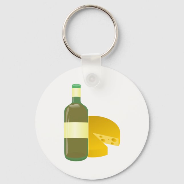 Llavero Vino y queso (Anverso)