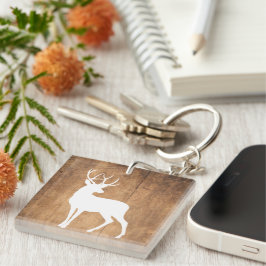 Llavero Vintaga Beauty Wood & Deer