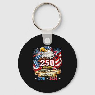 Llavero Vintage 1776-2026 americanos 4 de julio 250 años
