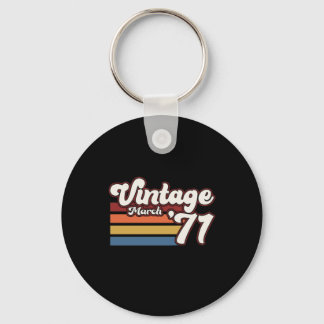 Llavero Vintage 1971 50th Birthday March
