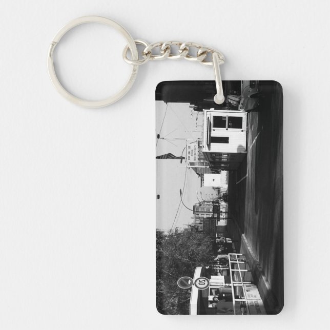 Llavero Vintage Alemania Fronteras al este de Berlín (Frente)