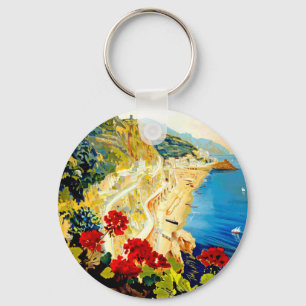 Llavero Vintage Amalfi Italia Europa Viajes