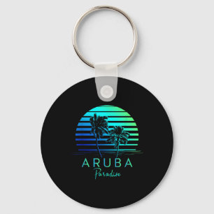 Llavero Vintage Aruba Beach Vibes Vacation Souvenir