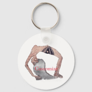 Llavero Vintage Backbend Yoga Pose Thunder_Cove