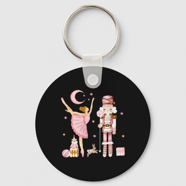 Llavero Vintage Ballet Nutcracker Navidades de navidad ros (Anverso)