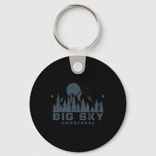 Llavero Vintage Big Sky Montana Mt Ski Mountain Outdoor Va