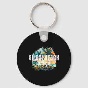 Llavero Vintage Biloxi Beach Mississippi Souvenir Retro Su