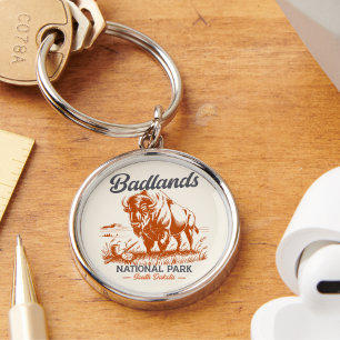 Llavero Vintage Bison – Badlands National Park