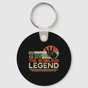 Llavero Vintage Bowling Dad El Hombre El Mito La Leyenda B