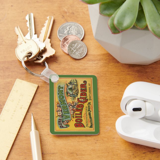 Llavero Vintage Brattleboro Jelly Boiled Cider Vermont (Escritorio )