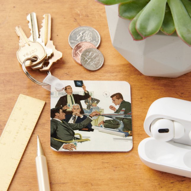 Llavero Vintage Business, reunión de ejecutivos de aerolín (Escritorio )