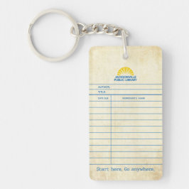 Llavero Vintage Catalog Card