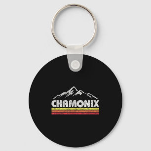Llavero Vintage chamonix retro montaña hombre mujeres