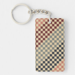 Llavero Vintage Checkered Style