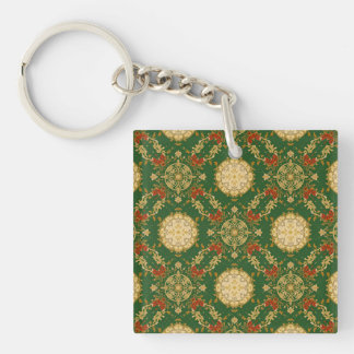 Llavero Vintage Christmas Pattern - Acrylic Keychain 