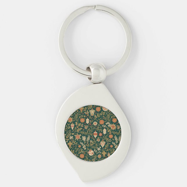 Llavero Vintage Christmas Pattern - Metal Keychain (Anverso)