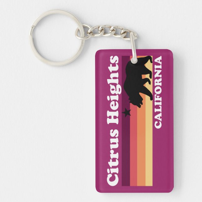 Llavero Vintage Citrus Heights California (Frente)