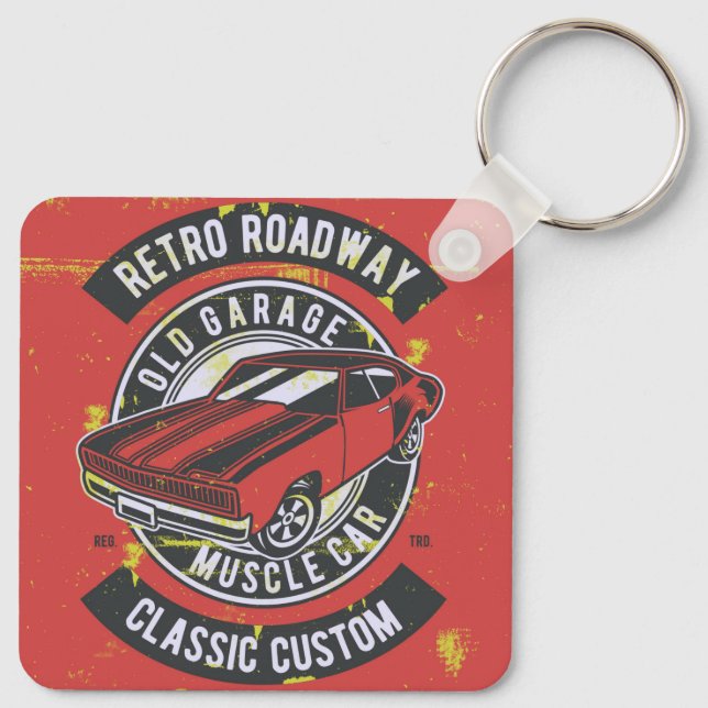 Llavero Vintage clásico del coche (Reverso )