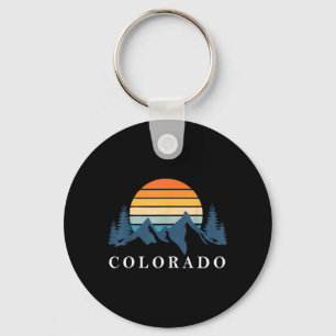 Llavero Vintage Colorado Montaña Camping Senderismo Verano