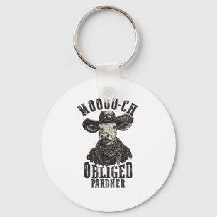Llavero Vintage Cowboy Cow Shirt Moooch Obligó Pardner Nos