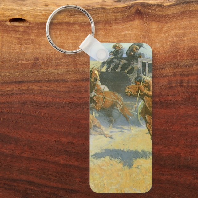 Llavero Vintage Cowboy, dueña del líder nocturno, Remingto (Anverso)