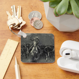 Llavero Vintage Cowboys, una estampida de Frederic Remingt