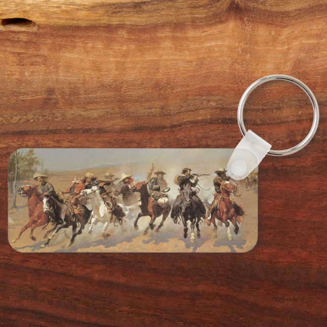 Llavero Vintage Cowboys (Vaqueros vintage), un salto para  (Anverso)