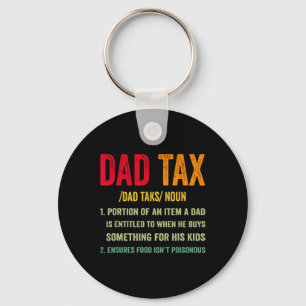 Llavero Vintage Dad Tax Definition Apparel cita para padre