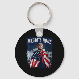 Llavero Vintage Daddys Home 2024 Trump Recupera Estados Un