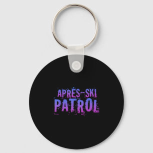 Llavero Vintage de la Patrulla de Esquí Apres de Retro 80