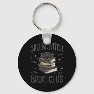 Llavero Vintage de mujeres Salem Book Club gato negro libr